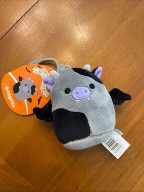 Squishmallows Bridgette Bat Plush - Gray, Black & Purple